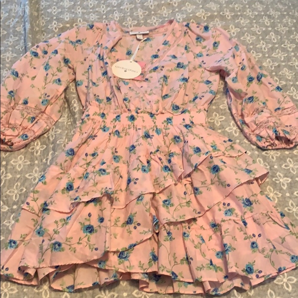 LoveShackFancy x Target pink floral dress